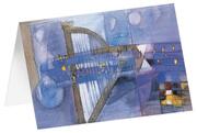 Kunstkarten 'Blaue Harfe' 5 Stk.