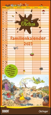 Die Olchis - Familienkalender 2023