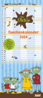Die Olchis Familienkalender 2024 - Cover