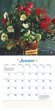 Blumenliebe 2025 - Broschürenkalender - Mit Gedichten - Format 30 x 30 cm - Illustrationen 1