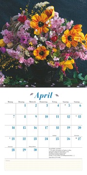 Blumenliebe 2025 - Broschürenkalender - Mit Gedichten - Format 30 x 30 cm - Illustrationen 4