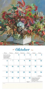 Blumenliebe 2025 - Broschürenkalender - Mit Gedichten - Format 30 x 30 cm - Illustrationen 10
