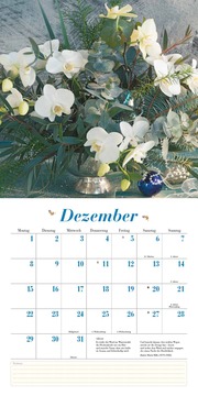 Blumenliebe 2025 - Broschürenkalender - Mit Gedichten - Format 30 x 30 cm - Illustrationen 12