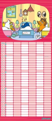 Die Maus 2025 - DUMONT Mega-Familienkalender mit 6 Spalten - Familienplaner mit 2 Stundenplänen und Ferientabelle - Hochformat 30,0 x 70,0 cm - Illustrationen 1