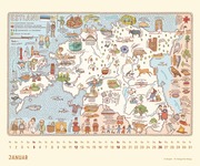 Alle Welt - Der Landkartenkalender 2025 - Illustrationen 1