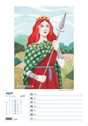 DUMONT - Starke Frauen 2025 Wochenkalender, 21x29,7cm, Wandkalender mit 53 Porträts von bemerkenswerten Frauen aus Politik, Wirtschaft, Wissenschaft, Sport, Kunst und Kultur - Abbildung 3