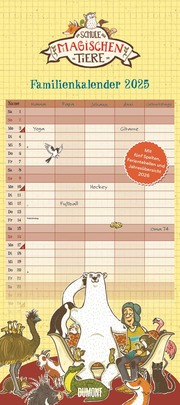 Schule der magischen Tiere Familienkalender 2025