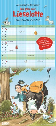 Die Kuh Lieselotte Familienkalender 2025 - Von Alexander Steffenmeier - Familien