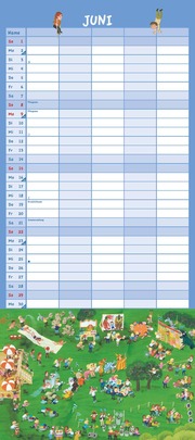 Ali Mitgutsch Familienkalender 2025 - Wandkalender - Familienplaner mit 5 Spalten - Format 22 x 49,5 cm - Abbildung 6