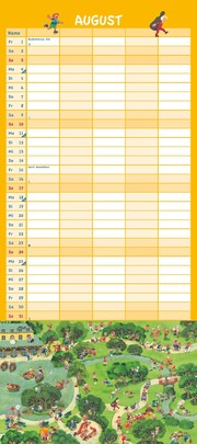 Ali Mitgutsch Familienkalender 2025 - Wandkalender - Familienplaner mit 5 Spalten - Format 22 x 49,5 cm - Abbildung 8