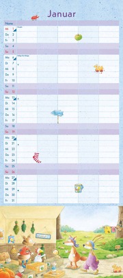 Der kleine Rabe Socke Familienkalender 2025 - Abbildung 1