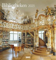 Bibliotheken 2025 - Wand-Kalender - Foto-Kalender - 45x48 - Bücher - Cover