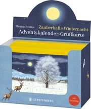VE Zauberhafte Winternacht Adventskalender-Grußkarten 20 Ex.