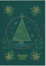 Weihnachten Klappkarte - Frohes Fest - Cover
