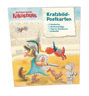 Der kleine Drache Kokosnuss - Kratzbild-Postkarten Set - Cover