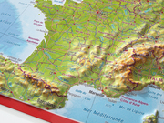 Reliefpostkarte Frankreich - Abbildung 1