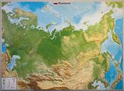 Reliefkarte Russland Gross 1:11 Mio