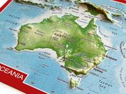Reliefpostkarte Australien - Abbildung 1