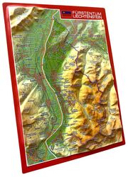 Reliefpostkarte Fürstentum Liechtenstein - Abbildung 1