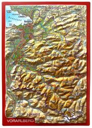 Reliefpostkarte Vorarlberg - Cover