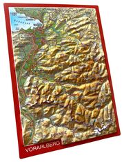 Reliefpostkarte Vorarlberg - Abbildung 1