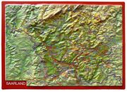 Reliefpostkarte Saarland