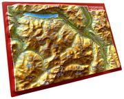 Reliefpostkarte Ferienregion Heidiland - Abbildung 1