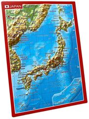 Reliefpostkarte Japan - Abbildung 1