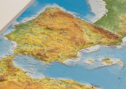 Reliefkarte Mittelmeer 1:5,5 Mio - Abbildung 1