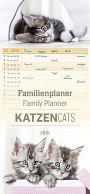 Familienplaner Katzen 2021 - Cover