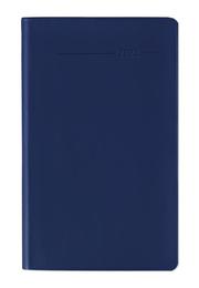 Taschenplaner Leporello PVC blau 2021 - Büro-Kalender 9,5x16 cm - separates Adressheft - faltbar - Notiz-Heft - Alpha Edition - Cover