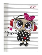 Minitimer Style Eule 2022 - Taschen-Kalender A6 - Weekly - 192 Seiten - Notiz-Buch - mit Info- und Adressteil - Alpha Edition - Cover
