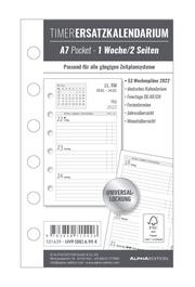 Timer Ersatzkalendarium A7 Pocket 2022 - Cover