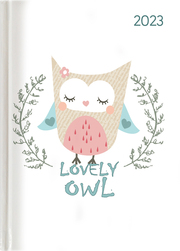 Ladytimer Lovely Owl 2023 - Eule - Taschenkalender A6 (10,7x15,2 cm) - Weekly - 192 Seiten - Notiz-Buch - Termin-Planer - Alpha Edition