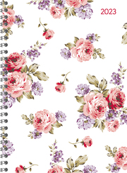 Ladytimer Ringbuch Roses 2023 - Taschen-Kalender A5 (15x21 cm) - Schüler-Kalender - Weekly - Ringbindung - 128 Seiten - Alpha Edition