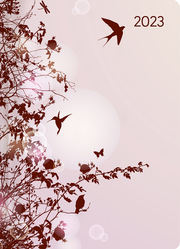 Mini-Buchkalender Style Hummingbird Tree 2023 - Taschen-Kalender A6 - Kolibri - Day By Day - 352 Seiten - Notiz-Buch - Alpha Edition
