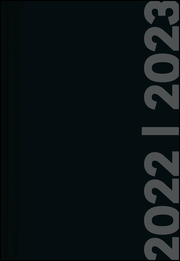 Collegetimer Black Label 2022/2023 - Schüler-Kalender A6 (10x15 cm) - schwarz - Day By Day - 352 Seiten - Terminplaner - Notizbuch - Alpha Edition
