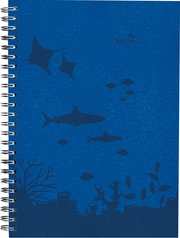 Wochenplaner Nature Line Ocean 2023 - Taschen-Kalender A5 - 1 Woche 2 Seiten - Ringbindung - 128 Seiten - Umwelt-Kalender - mit Hardcover - Alpha Edition