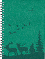 Wochenplaner Nature Line Forest 2023 - Taschen-Kalender A5 - 1 Woche 2 Seiten - Ringbindung - 128 Seiten - Umwelt-Kalender - mit Hardcover - Alpha Edition