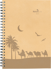 Wochenplaner Nature Line Sand 2023 - Taschen-Kalender A5 - 1 Woche 2 Seiten - Ringbindung - 128 Seiten - Umwelt-Kalender - mit Hardcover - Alpha Edition