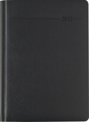 Buchkalender Balacron schwarz 2023