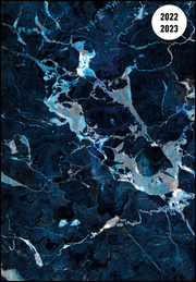 Collegetimer Blue Marble 2022/2023 - Schüler-Kalender A6 (10x15 cm) - Marmor - Weekly - 224 Seiten - Terminplaner - Alpha Edition