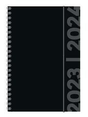 Collegetimer Black Label 2023/2024 - Schüler-Kalender A5 (15x21 cm) - schwarz - Ringbindung - Weekly - 224 Seiten - Terminplaner - Alpha Edition - Cover
