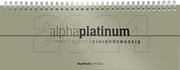 Tisch-Querkalender alpha platinum 2024