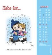 liebe ist... 2025 - Postkarten-Kalender - Kalender-mit-Postkarten - zum-raustrennen - 16x17 - Illustrationen 1