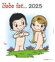 Liebe ist... 2025 - Wand-Kalender - 30x34 - Illustrationen - Paar - Cover