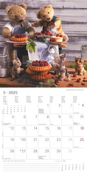 Teddy 2025 - Broschürenkalender 30x30 cm (30x60 geöffnet) - Kalender mit Platz für Notizen - Bildkalender - Wandkalender - mit herausnehmbarem Poster - Abbildung 5