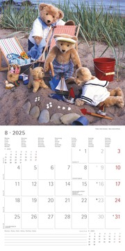 Teddy 2025 - Broschürenkalender 30x30 cm (30x60 geöffnet) - Kalender mit Platz für Notizen - Bildkalender - Wandkalender - mit herausnehmbarem Poster - Abbildung 8