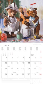 Teddy 2025 - Broschürenkalender 30x30 cm (30x60 geöffnet) - Kalender mit Platz für Notizen - Bildkalender - Wandkalender - mit herausnehmbarem Poster - Abbildung 11
