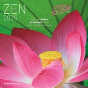 Zen 2025 - Broschürenkalender 30x30 cm (30x60 geöffnet) - Kalender mit Platz für Notizen - mit Lebensweisheiten - Bildkalender - Wandkalender - Cover